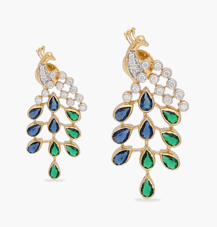the peacocks pride earring